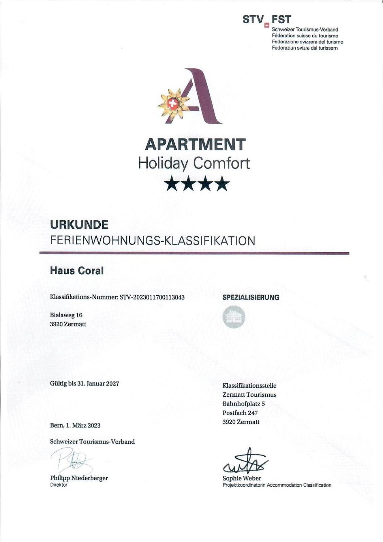 Apartamento Coral Und Zermatter Stadel *